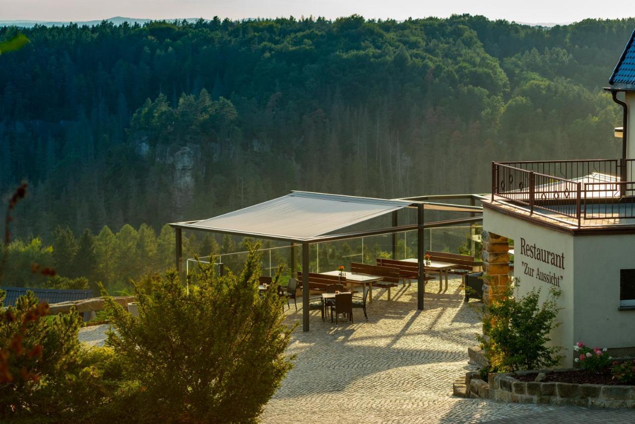 Hotel Zur Aussicht โฮห์นสไตน์ ภายนอก รูปภาพ